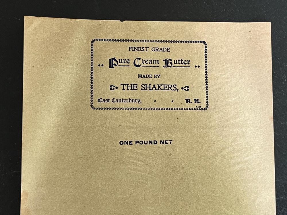 Shakers East Canterbury One Pound Net Pure Cream Butter Finest Grade Wrapper